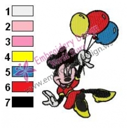 Minnie Mouse Cartoon Embroidery 15